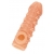 Телесная закрытая насадка с пучками шишечек Cock Sleeve Size M - 15,6 см. - KOKOS - в Ачинске купить с доставкой