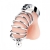 Серебристая клетка для члена Urethral Play Cage - BlueLine - купить с доставкой в Ачинске
