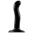 Черный фаллоимитатор-насадка Strap-On-Me P G spot Dildo size S - 16,4 см. - Strap-on-me - купить с доставкой в Ачинске