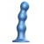Голубая насадка Strap-On-Me Dildo Plug Balls size S - Strap-on-me - купить с доставкой в Ачинске
