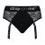 Черные трусики для насадок Diva Lingerie Harness - size L - Strap-on-me - купить с доставкой в Ачинске