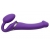 Фиолетовый безремневой вибрострапон Vibrating Bendable Strap-On - size L - Strap-on-me - купить с доставкой в Ачинске
