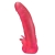 Розовая насадка для страпона с клиторальными лепестками - 18,5 см. - LOVETOY (А-Полимер) - купить с доставкой в Ачинске