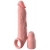 Телесная насадка-удлинитель 2 Inch Silicone X-tension with Strap - 20,3 см. - Pipedream - в Ачинске купить с доставкой