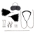 Большой эротический набор из 12 предметов Interchangeable Collar   Nipple Clips Set - Lux Fetish - купить с доставкой в Ачинске