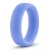 Голубое люминесцентное кольцо Silicone Glo Cock Ring - Blush Novelties - в Ачинске купить с доставкой