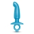 Голубая анальная пробка для массажа простаты Hither Silicone Prostate Plug - 14,3 см. - b-Vibe - в Ачинске купить с доставкой