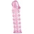 Розовая насадка на пенис с шипами - 12,5 см. - A-toys - в Ачинске купить с доставкой