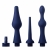 Набор из 3 универсальных насадок для анального душа Universal 3 Piece Silicone Enema Attachment Set - XR Brands - купить с доставкой в Ачинске