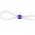 Прозрачное лассо с фиолетовой бусиной SILICONE COCK RING WITH BEAD LAVENDER - NMC - в Ачинске купить с доставкой