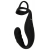 Черное эрекционное кольцо со стимуляцией промежности и анальной пробкой Cock Ring with RC Prostate Plug - Orion - в Ачинске купить с доставкой