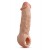 Телесная насадка-удлинитель Intrepid 9.25 Inch Realistic Penis Extender Sleeve - 23,5 см. - Blush Novelties - в Ачинске купить с доставкой