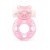 Розовое эрекционное виброкольцо в форме мишки - 1137 - в Ачинске купить с доставкой