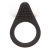 Чёрное эрекционное кольцо LIT-UP SILICONE STIMU RING 1 BLACK - Dream Toys - в Ачинске купить с доставкой