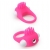 Розовое эрекционное кольцо с щеточкой LIT-UP SILICONE STIMU RING 5 - Dream Toys - в Ачинске купить с доставкой
