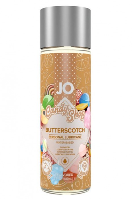 Смазка на водной основе Candy Shop Butterscotch с ароматом ирисок - 60 мл. - System JO - купить с доставкой в Ачинске