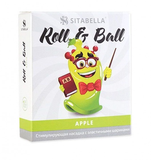 Стимулирующий презерватив-насадка Roll   Ball Apple - Sitabella - купить с доставкой в Ачинске