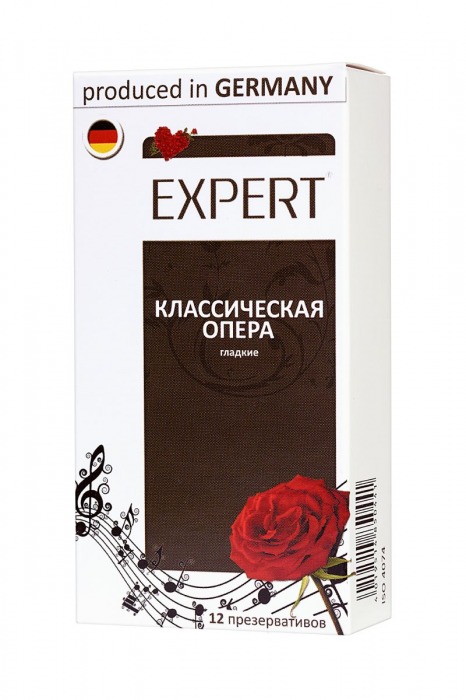 Гладкие презервативы Expert  Классическая опера  - 12 шт. - Expert - купить с доставкой в Ачинске