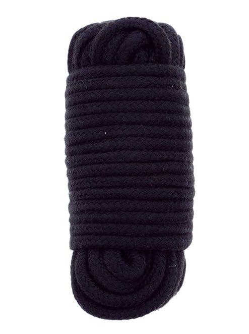 Черная веревка для связывания BONDX LOVE ROPE - 10 м. - Dream Toys - купить с доставкой в Ачинске