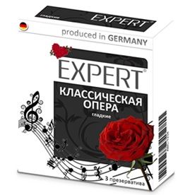 Гладкие презервативы Expert  Классическая опера  - 3 шт. - Expert - купить с доставкой в Ачинске