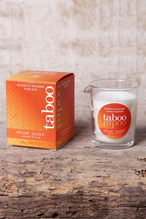 Массажное аромамасло с афродизиаками для женщин RUF Taboo Peche sucre - 60 гр. - RUF - купить с доставкой в Ачинске