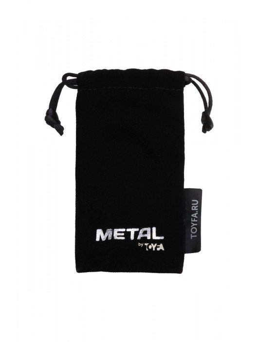 Серебристая коническая анальная пробка с красным кристаллом-сердечком - 7 см. - ToyFa - купить с доставкой в Ачинске