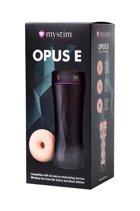 Мастурбатор-анус Opus E Donut с возможностью подключения электростимуляции - MyStim - купить с доставкой в Ачинске