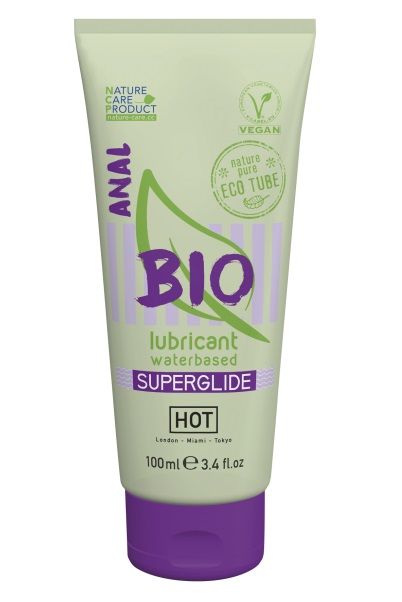 Интимный увлажняющий анальный гель BIO SuperGlide - 100 мл. - HOT - купить с доставкой в Ачинске