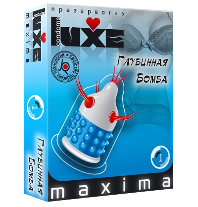 Презерватив LUXE Maxima  Глубинная бомба  - 1 шт. - Luxe - купить с доставкой в Ачинске