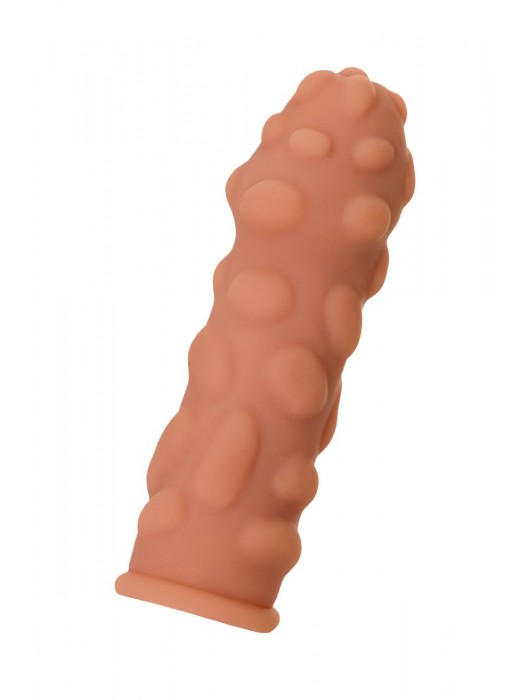 Телесная реалистичная насадка KOKOS Extreme Sleeve 11 с дополнительной стимуляцией - 12,7 см. - KOKOS - в Ачинске купить с доставкой