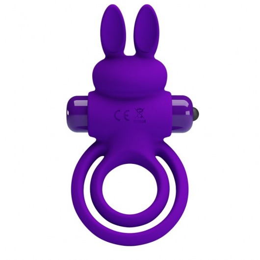 Фиолетовое эрекционное кольцо с вибростимуляцией клитора Vibrant Penis Ring III - Baile - в Ачинске купить с доставкой