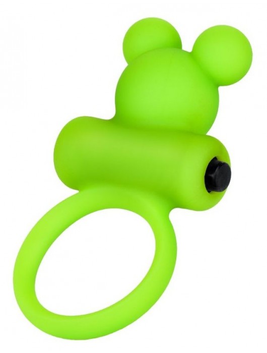 Зеленое виброкольцо на пенис A-Toys - A-toys - в Ачинске купить с доставкой