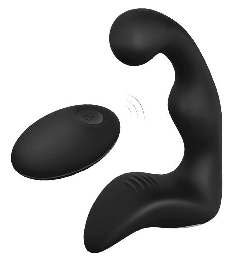 Черный вибромассажер простаты REMOTE BOOTY PLEASER - Dream Toys - в Ачинске купить с доставкой