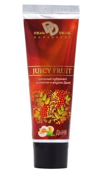 Интимный съедобный лубрикант JUICY FRUIT с ароматом дыни - 30 мл. - БиоМед - купить с доставкой в Ачинске