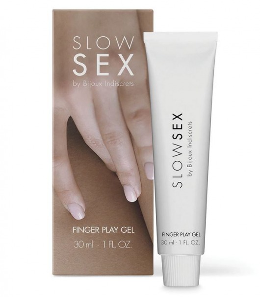 Гель для мастурбации с ароматом кокоса Slow Sex Finger Play Gel - 30 мл. - Bijoux Indiscrets - купить с доставкой в Ачинске