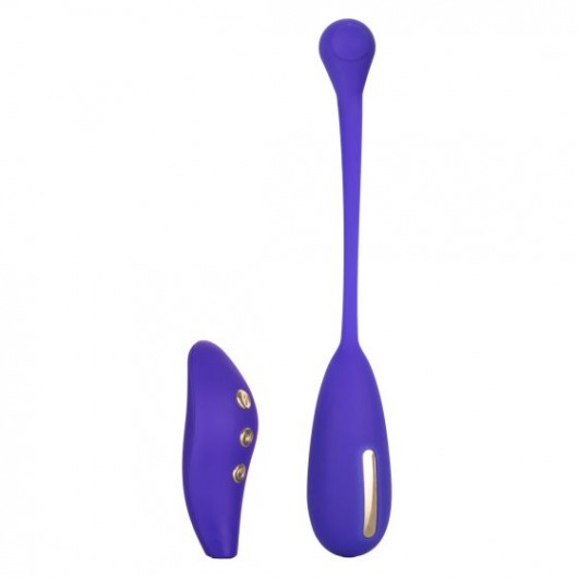 Фиолетовый шарик с электростимуляцией и вибрацией Intimate E-Stimulator Remote Kegel Exerciser - California Exotic Novelties - купить с доставкой в Ачинске