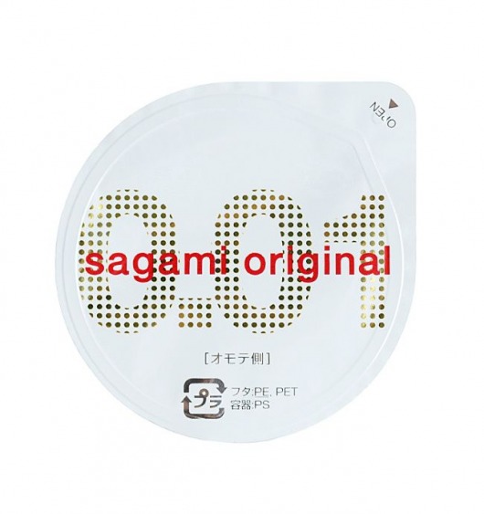 Супертонкий презерватив Sagami Original 0.01 - 1 шт. - Sagami - купить с доставкой в Ачинске