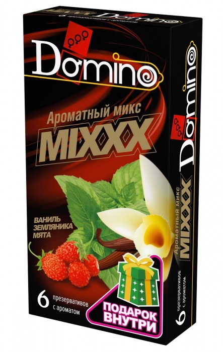 Ароматизированные презервативы DOMINO  Ароматный микс  - 6 шт. - Domino - купить с доставкой в Ачинске