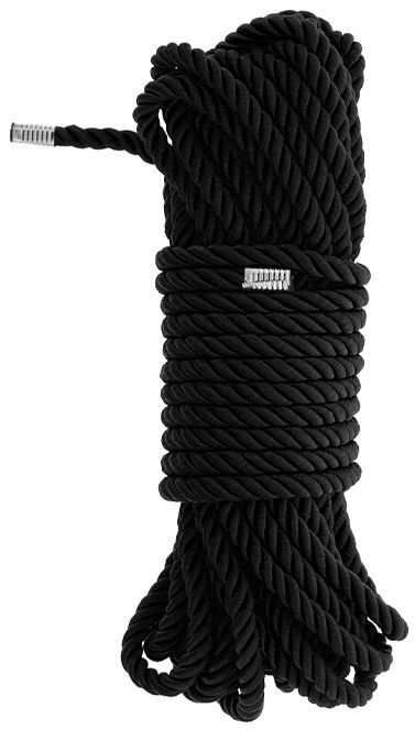 Черная веревка для бондажа BONDAGE ROPE - 10 м. - Dream Toys - купить с доставкой в Ачинске