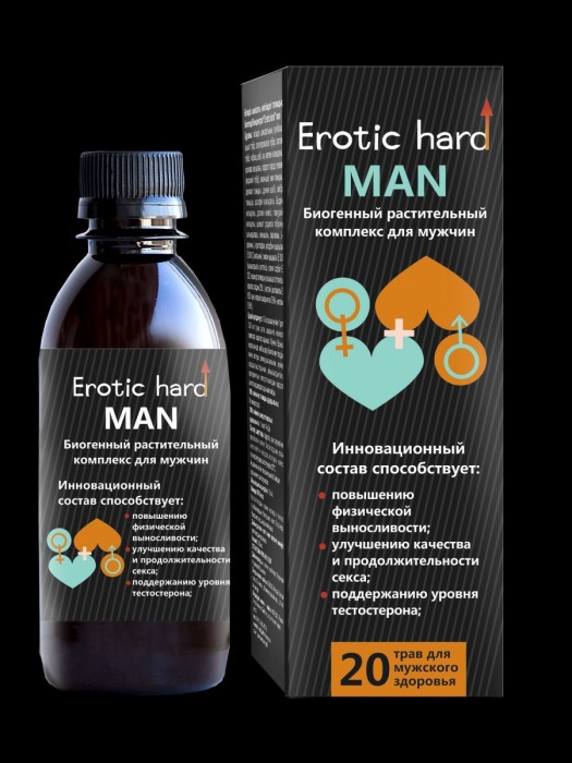 Мужской биогенный концентрат для усиления эрекции Erotic hard Man - 250 мл. - Erotic Hard - купить с доставкой в Ачинске