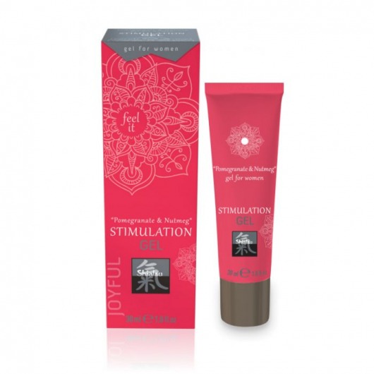 Возбуждающий интимный гель для двоих STIMULATION GEL Pomegranate   Nutmeg - 30 мл. - Shiatsu - купить с доставкой в Ачинске