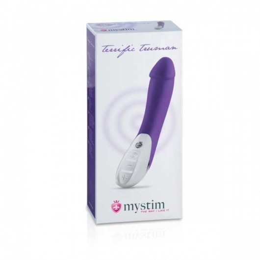 Фиолетовый вибратор Mystim Terrific Truman - 27 см. - MyStim