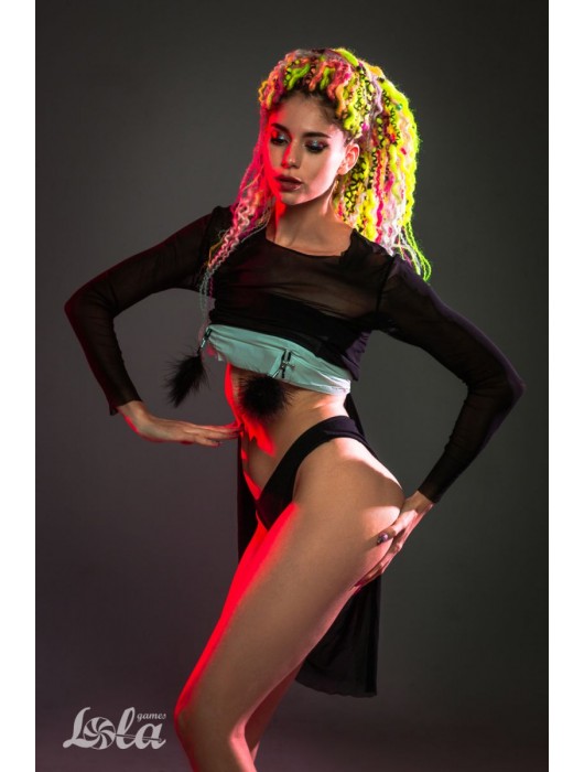 Зажимы на соски с черным пухом Euphoric - Lola Games - купить с доставкой в Ачинске