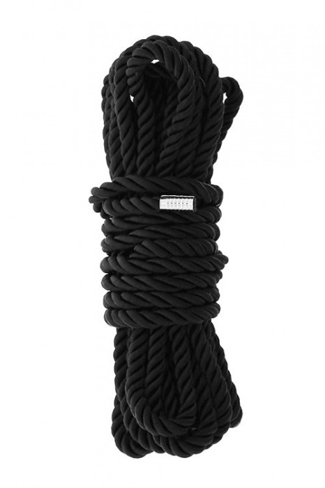 Черная веревка для шибари DELUXE BONDAGE ROPE - 5 м. - Dream Toys - купить с доставкой в Ачинске