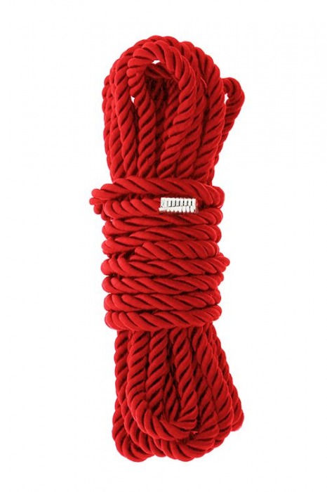 Красная веревка для шибари DELUXE BONDAGE ROPE - 5 м. - Dream Toys - купить с доставкой в Ачинске