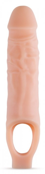 Телесный реалистичный фаллоудлинитель 9 Inch Silicone Cock Sheath Penis Extender - 22,86 см. - Blush Novelties - в Ачинске купить с доставкой