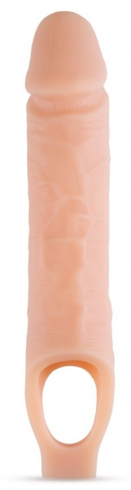 Телесный реалистичный фаллоудлинитель 10 Inch Silicone Cock Sheath Penis Extender - 25,4 см. - Blush Novelties - в Ачинске купить с доставкой