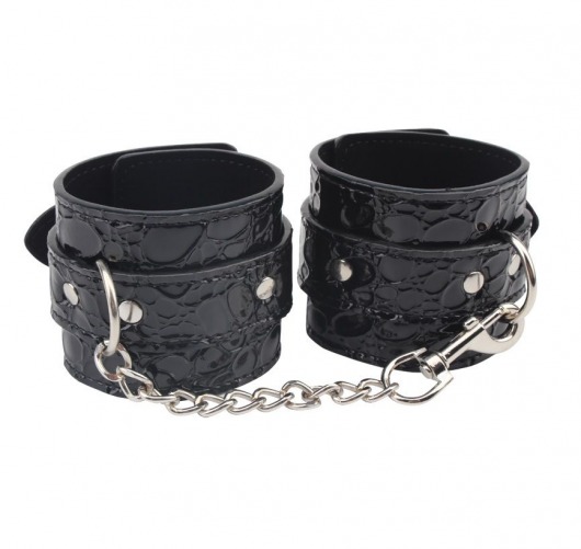 Черные наручники Be good Wrist Cuffs - Chisa - купить с доставкой в Ачинске