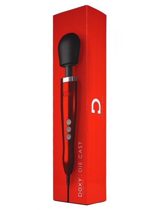Красный вибратор Doxy Die Cast Wand Massager - 34 см. - Doxy