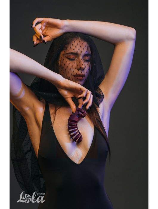 Мужской пояс верности бордового цвета Romello - Lola Games - купить с доставкой в Ачинске